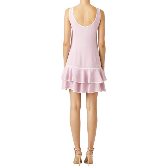 AMANDA UPRICHARD Sarai Layered Ruffle Sleeveless Mini Dress in Lavender Pink-S‎ - Picture 5 of 9